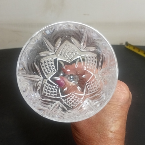 CRISTAL D'Arques Durand Fontenay Crystal Wine Glasses Set of Four Vintage - Picture 4 of 11